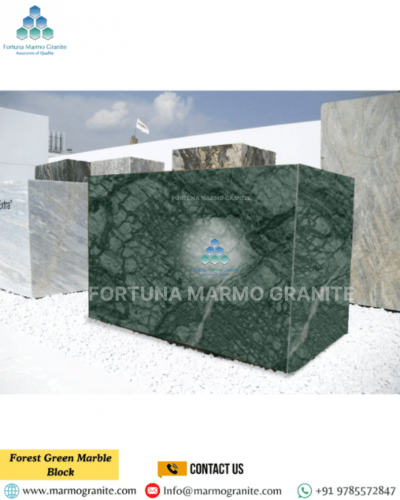 Forest Green Marble Block