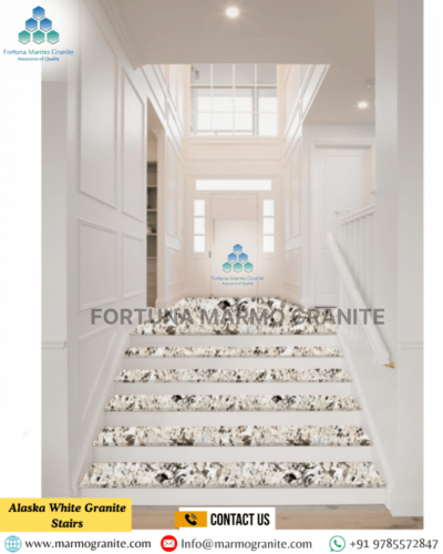 Alaska White Granite Stairs