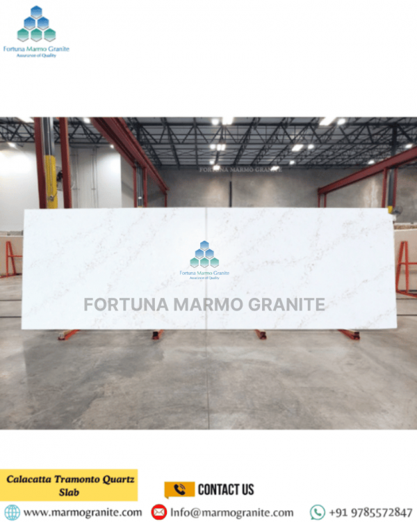 Calacatta Tramonto Quartz Slab Calacatta Tramonto Quartz