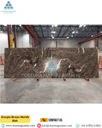 Scorpio Brown Marble Slab 