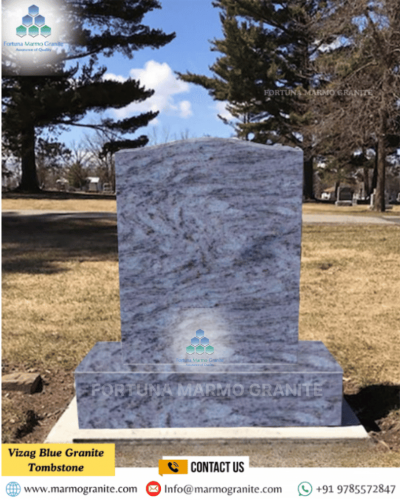 Vizag Blue Granite Tombstone