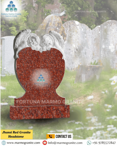 Jhansi Red Granite Headstone