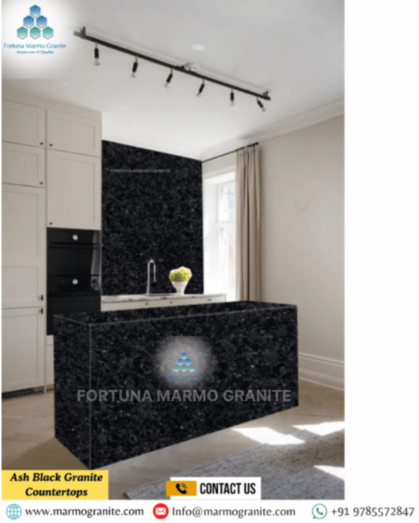 Ash Black Granite Countertops