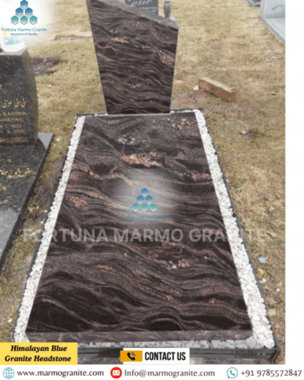 Himalayan Blue Granite Headstone 