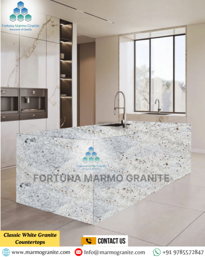 Classic White Granite Countertops