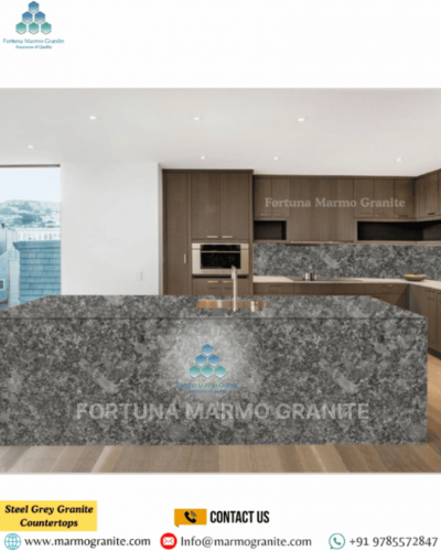 Steel Grey Granite Countertops