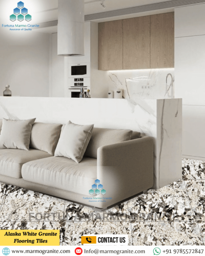 Alaska White Granite Flooring Tiles