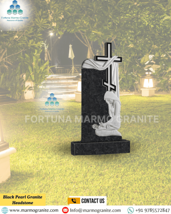 Black Pearl Granite Headstone