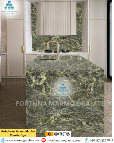 Rainforest Green Marble Countertops