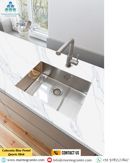 Calacatta Blue Pental Quartz Slink Calacatta Blue Pental Quartz Slink