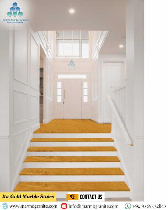 Ita Gold Marble Stairs