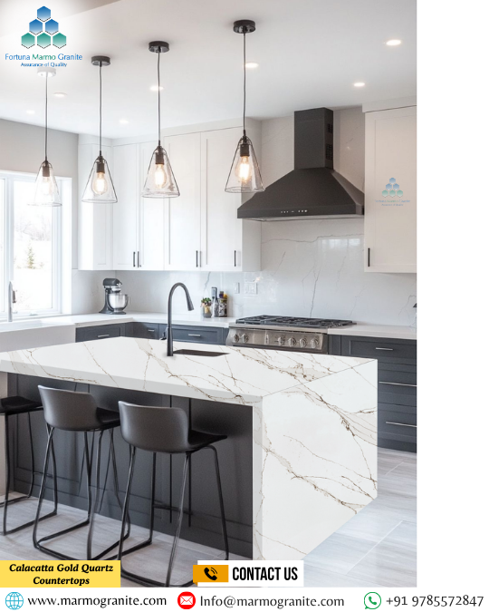 Calacatta Gold Quartz Countertops Calacatta Gold Quartz Countertops