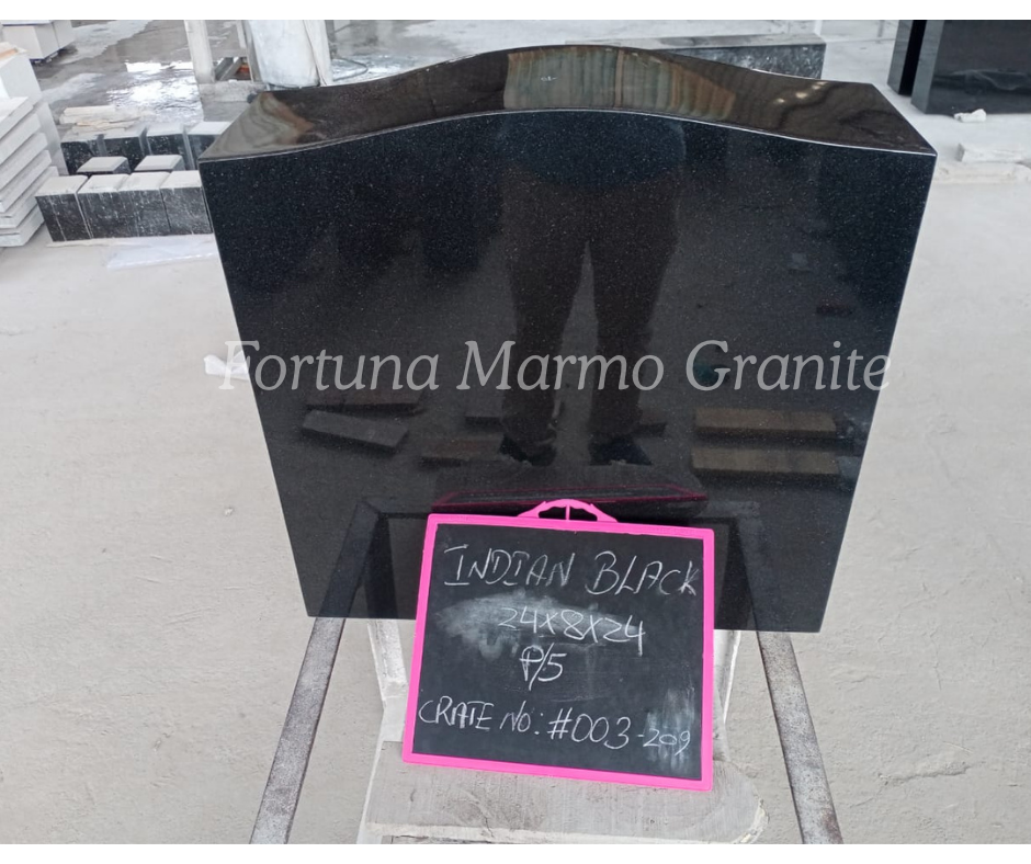 Black Granite Headstone Design Black Granite Headstone Design