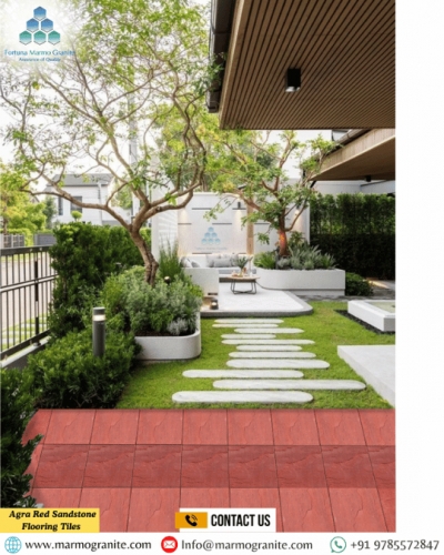 Agra Red Sandstone Flooring Tiles Agra Red Sandstone Flooring Tiles