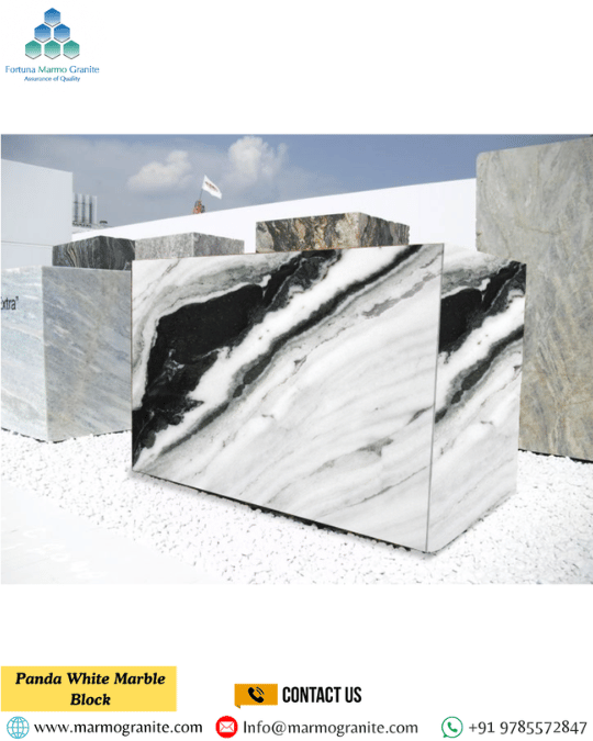 Panda White Marble Block