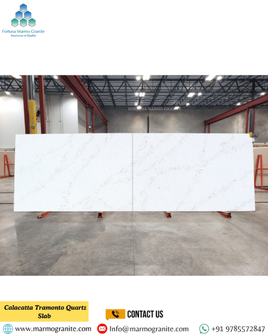 Calacatta Tramonto Quartz Slab 