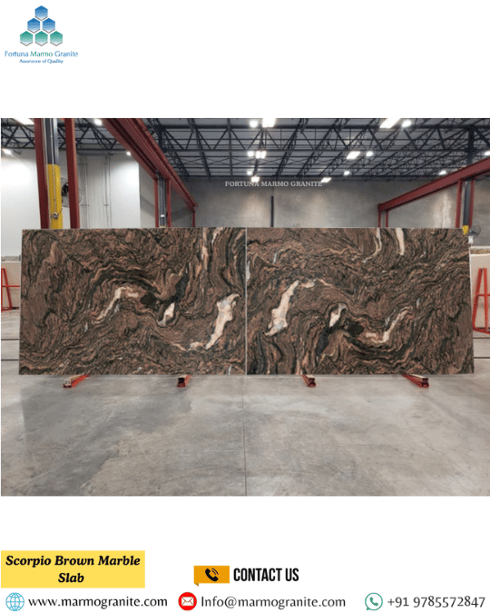 Scorpio Brown Marble Slab 