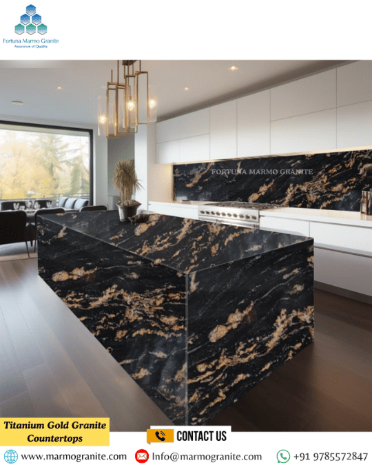 Titanium Gold Granite Countertops