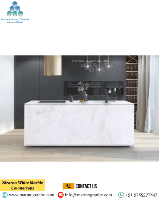 Nizarna White Marble Countertops