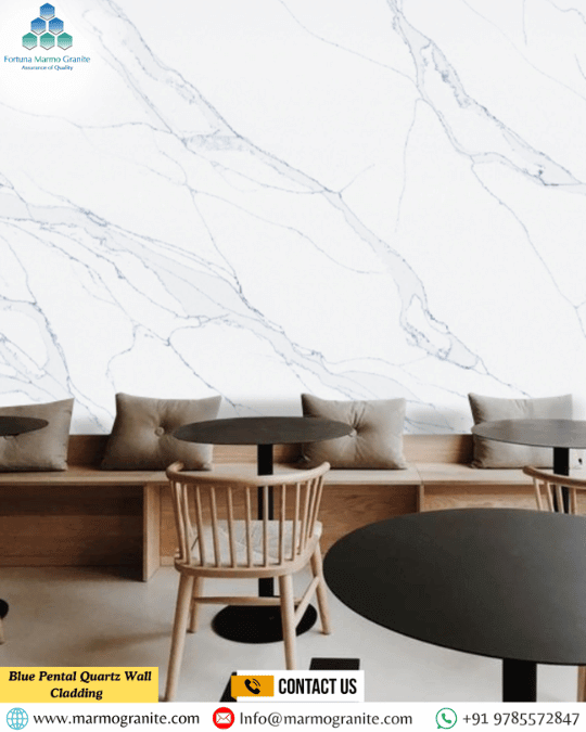 Blue Pental Quartz Wall Cladding Blue Pental Quartz Wall Cladding