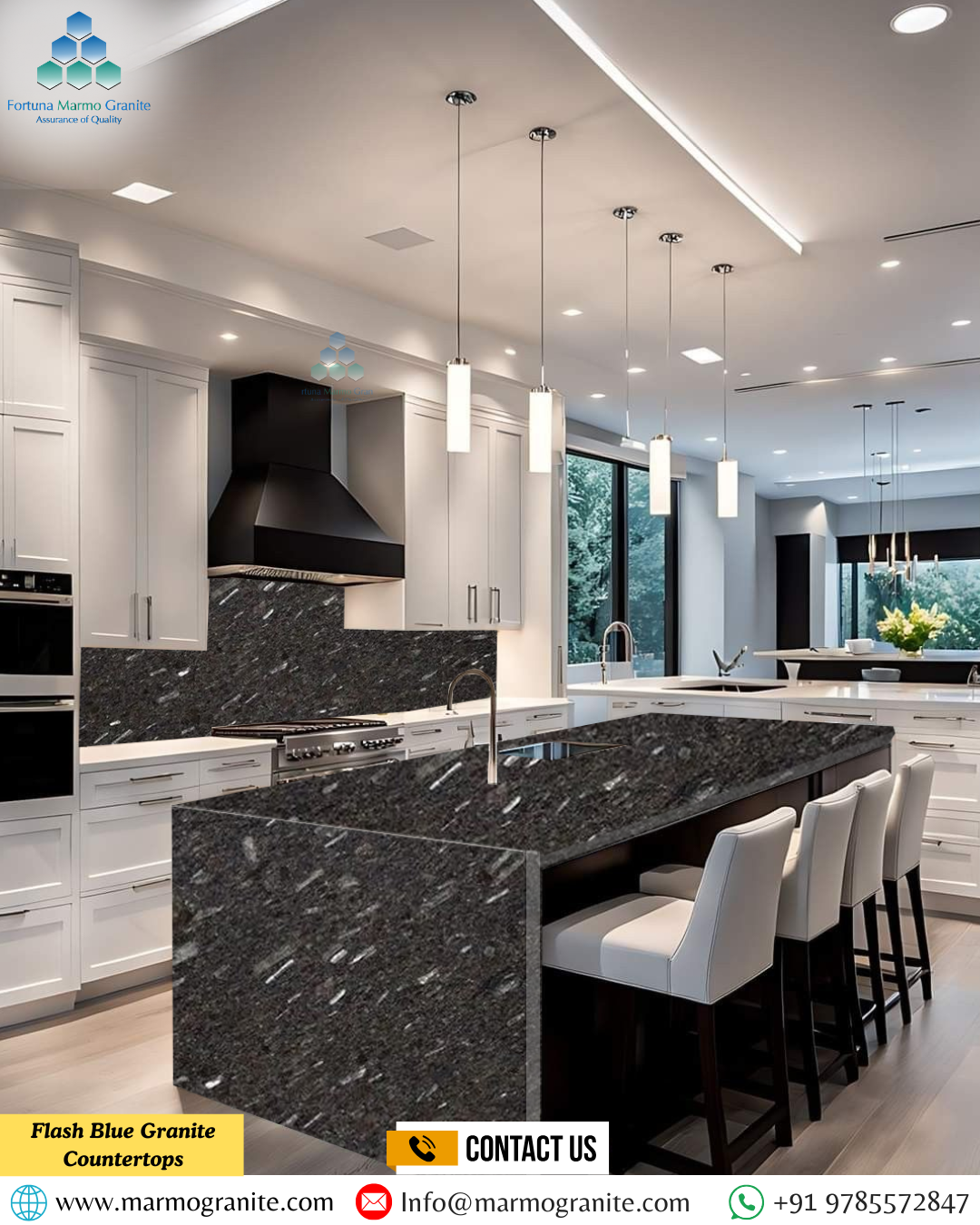 Flash Blue Granite Countertops