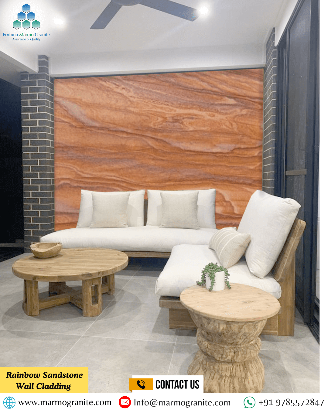 Rainbow Sandstone Wall Cladding 