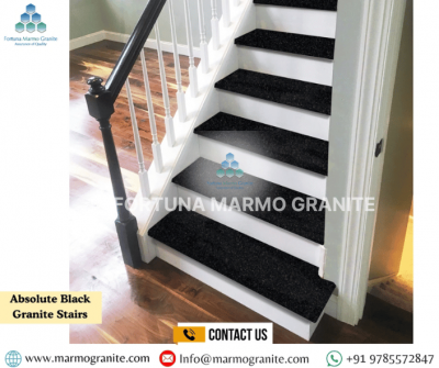 Absolute Black Granite Stairs