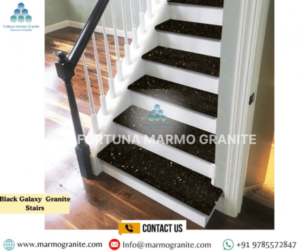 Black Galaxy Granite Stairs Black Galaxy Granite Stairs