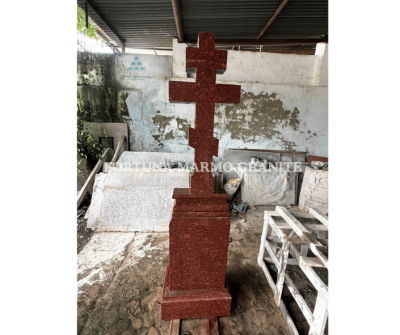 Jhansi Red Granite Cross Monuments