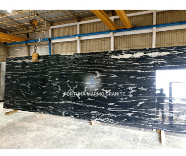 Fusion Black Granite Cutter Slab