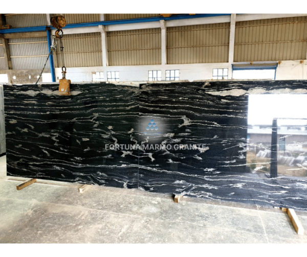 Fusion Black Granite Cutter Slab