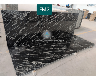 Black Marquino Granite Cutter Slabs