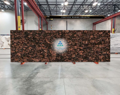 Tan Brown Light Granite Cutter Slab Tan Brown Light Granite Cutter Slab