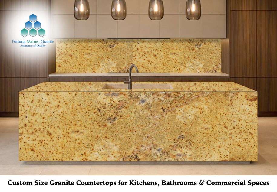 Custom Size Granite Countertops for Kitchens, Bathrooms & Commercial Spaces