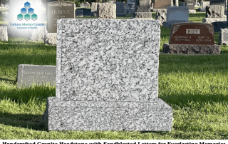 Handcrafted Granite Headstone with Sandblasted Letters for Everlasting Memories
