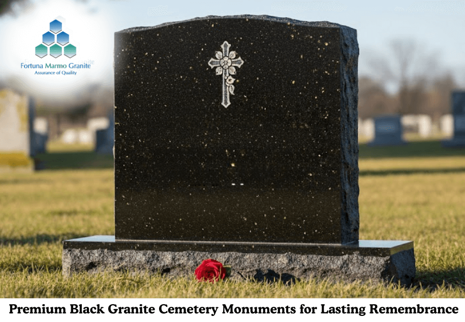 Premium Black Granite Cemetery Monuments for Lasting Remembrance