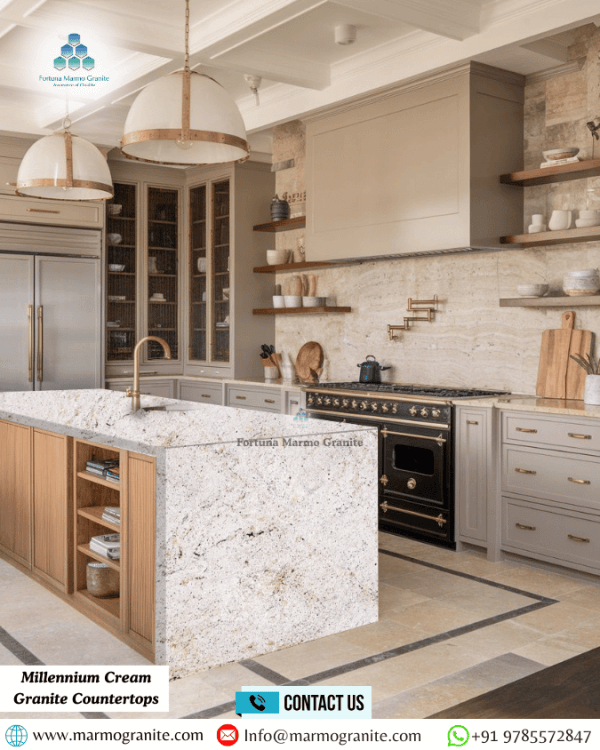 Millennium Cream Granite Countertops