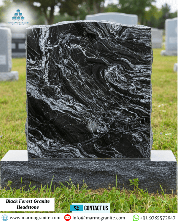 Black Forest Granite Headstone