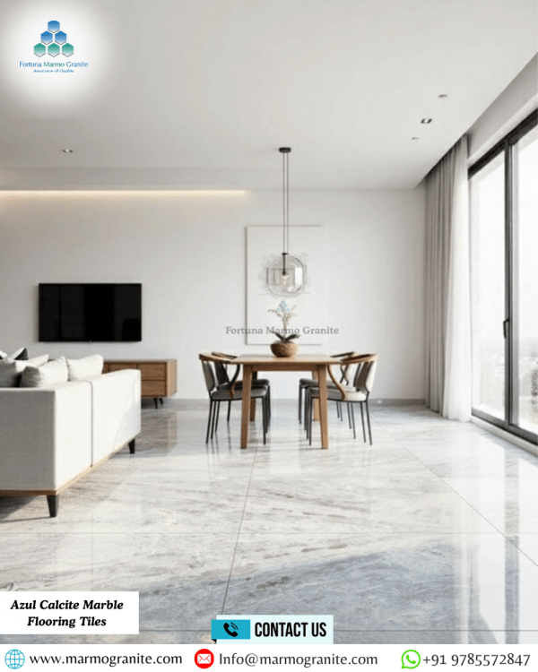 Azul Calcite Marble Flooring Tiles