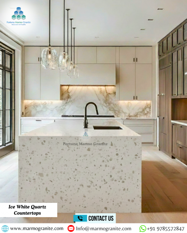 Ice White Quartz Countertops