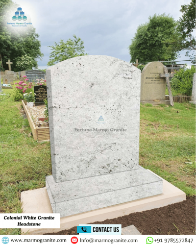 Colonial Gold Granite Headstone