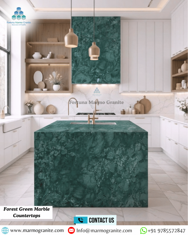 Forest Green Marble Countertops