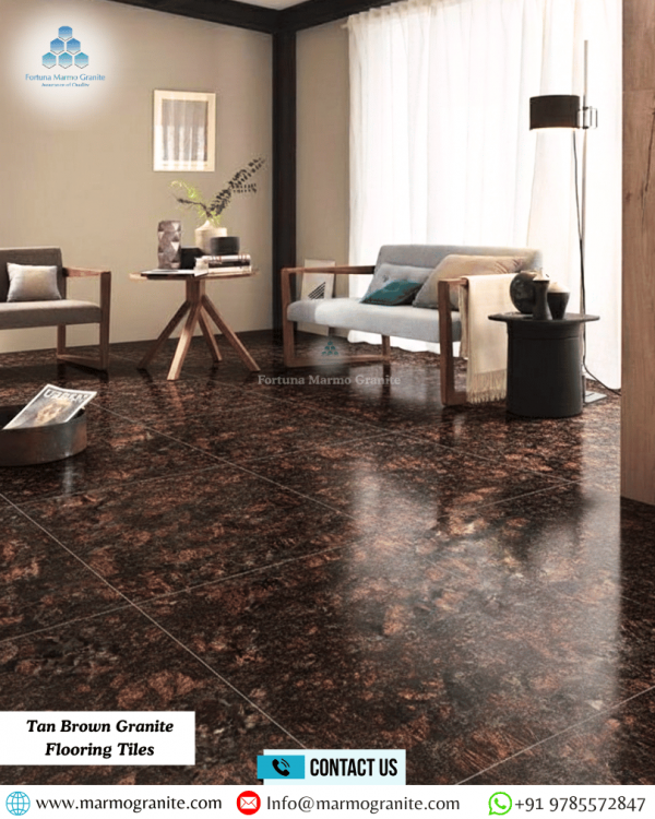 Tan Brown Granite Flooring Tiles