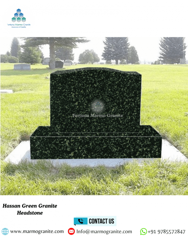 Hassan Green Granite Headstone