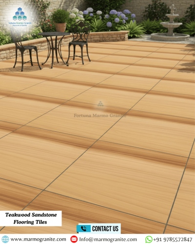 Teakwood Sandstone Flooring Tiles 