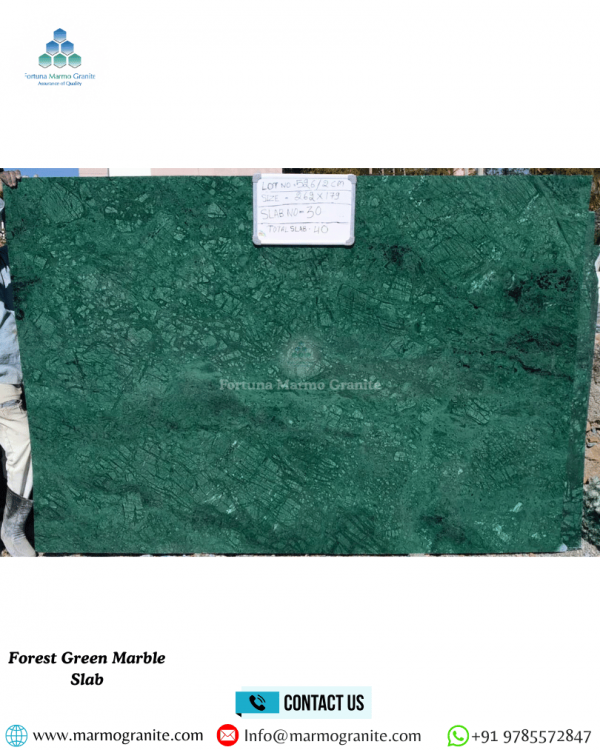 Forest Green Marble Slab