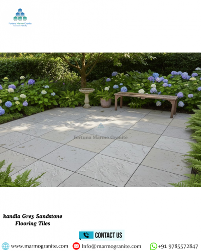 kandla Grey Sandstone Flooring Tiles