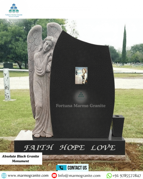 Absolute Black Granite Monument