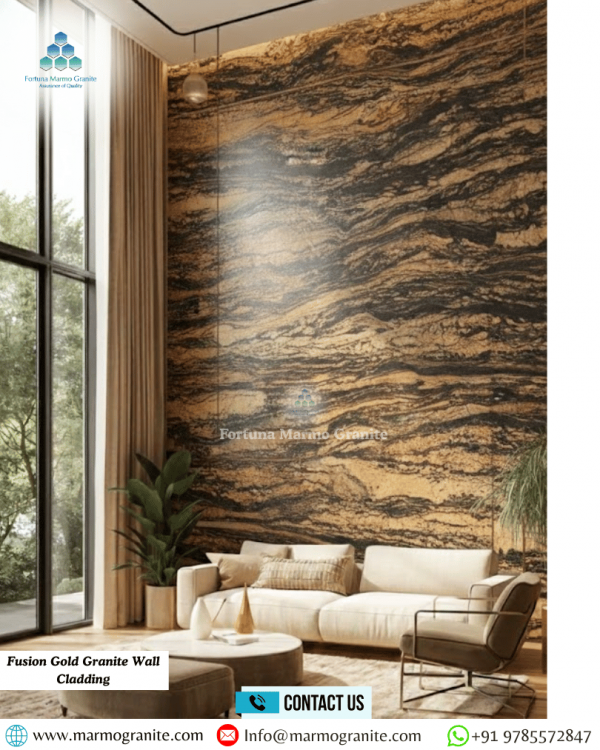 Fusion Gold Granite Wall Cladding
