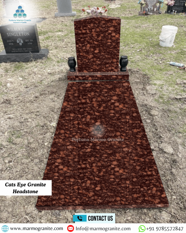Cats Eye Granite Headstone